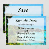 Beach at St. George Bermuda Save the Date (Voorkant / Achterkant)
