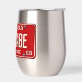 Beach Babe 1969 | Retro Red Florida License Plate (Gauche)