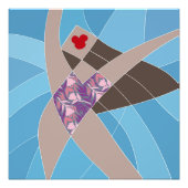 Beach Babe Badpak Model Mode Illustratie Foto Afdruk (Voorkant)