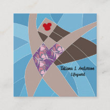 Beach Babe Lifeguard Carte de visite