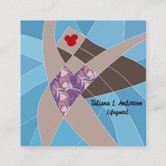 Beach Babe Lifeguard Carte de visite