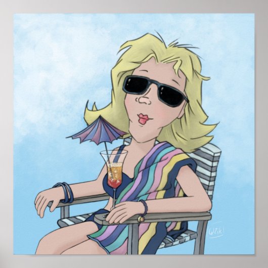 Beach Babe Poster (Voorkant)