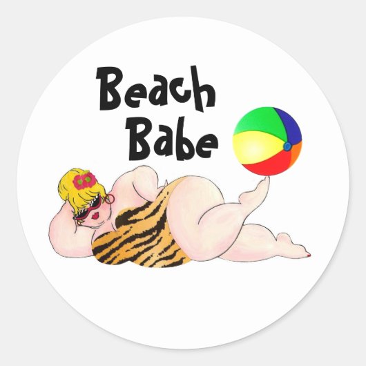 Beach Babe stickers (Voorkant)