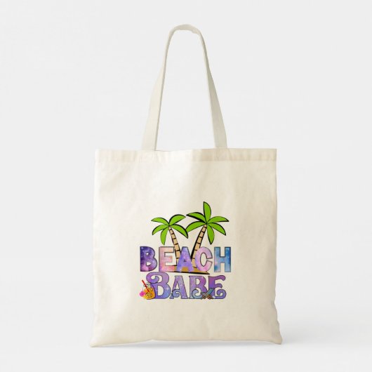 Beach Babe Tote Bag (Achterkant)