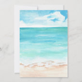 Beach Baby Boy Baby shower Invitation Aquarelle (Dos)