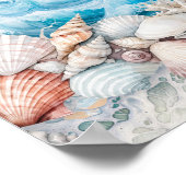 Beach Baby Kids Room Personalized Poster (Coin)