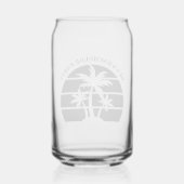 Beach Bachelor Party Weddenschap Groomsmen Blikvorm Glas (Achterkant)