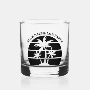 Beach Bachelor Party Weddenschap Groomsmen Whisky Glas