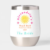 Beach Bachelorette Party Gepersonaliseerde bruid's (Achterkant)