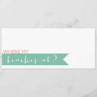 Beach Bachelorette Party Invitation Kaart