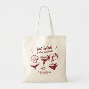 Beach Bachelorette Party Laatste Splash  Tote Bag