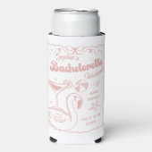 Beach Bachelorette Party Roze (Seltzer Voorkant)