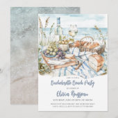 Beach Bachelorette Party Waterverf Kaart (Voorkant / Achterkant)