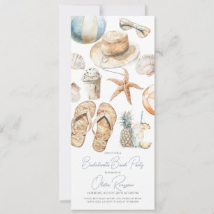 Beach Bachelorette Party Waterverf Kaart