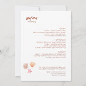 Beach Bachelorette Party Weekend Invitation Kaart (Achterkant)