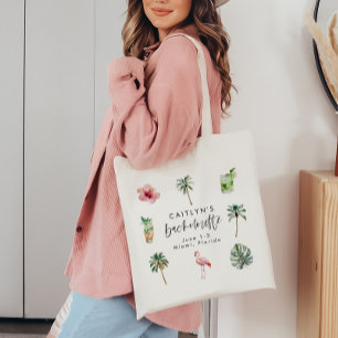 Beach Bachelorette Tropical Hen Party Flamingo Tote Bag