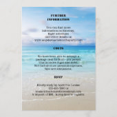 Beach Bachelorette Weekend Sjabloon (Achterkant)