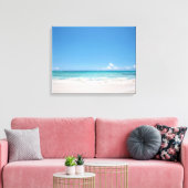 Beach Backgroud Canvas Afdruk (Insitu (Woonkamer))