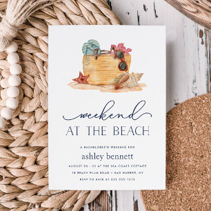 Beach Bag Weekend Getaway Invitation