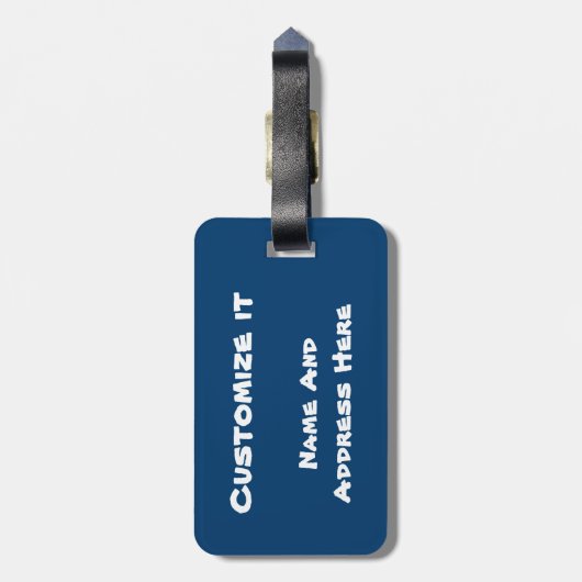 Beach Bagagelabel (Achterkant verticaal)