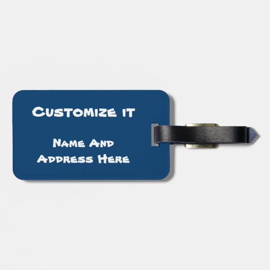 Beach Bagagelabel (Achterkant horizontaal)