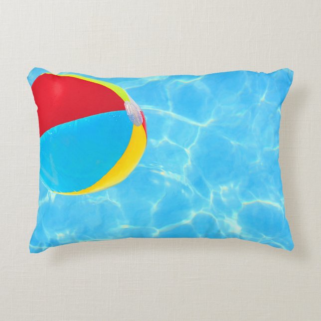 Beach Ball Accent Pillow Decoratief Kussen (Voorkant)
