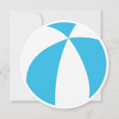 Beach Ball Girls Summer Pool Birthday Party Kaart (Achterkant)