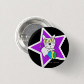 Beach Ball Kat Button (Voorkant /achterkant)