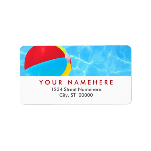 Beach Ball Labels (Voorkant)