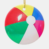 "Beach ball"-ontwerpopdraden en -producten Keramisch Ornament (Voorkant)