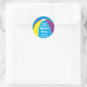 Beach Ball Party Sticker (Tas)