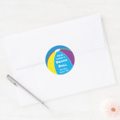 Beach Ball Party Sticker (Envelop)