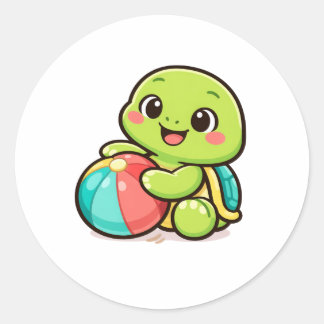 Beach Ball Play Ronde Sticker