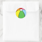 Beach Ball Ronde Sticker (Tas)