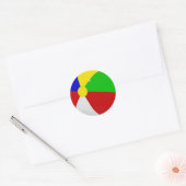 BEACH BALL RONDE STICKER (Envelop)