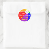Beach Ball Verjaardag Stickers (Tas)