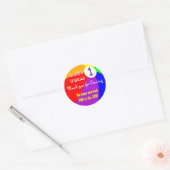 Beach Ball Verjaardag Stickers (Envelop)