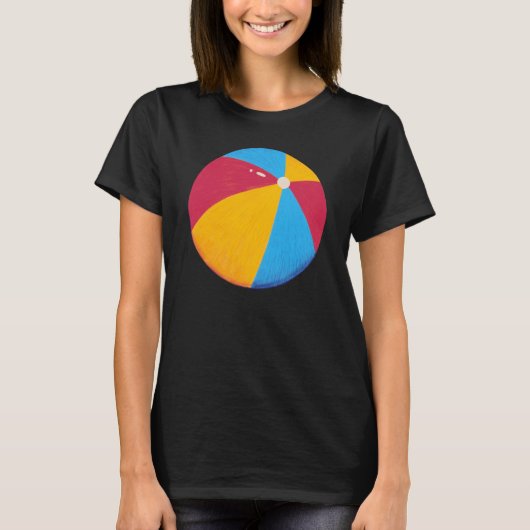 Beach Ball Vrouwen Basic T-shirt (Voorkant)