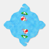 Beach Ball Zwembad Paraplu Party Favor Box Bedankdoosjes (Uitgevouwen)
