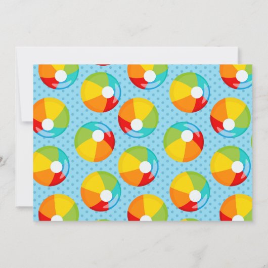 Beach Bash Invitation de fête d'anniversaire (Dos)