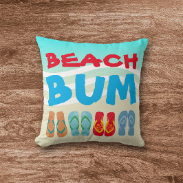 Beach Beach Sand Bright Aqua Waves Kussen