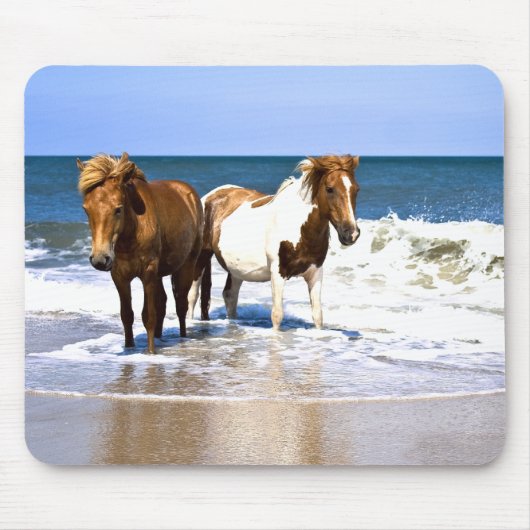 Beach Beauties Horses muispad Muismat (Voorkant)