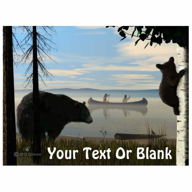 Beach Beren Fotobeeldje Magneet (Voorkant)