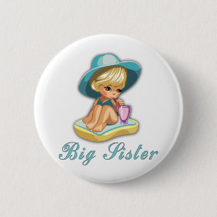 Beach Big Sister Ronde Button 5,7 Cm