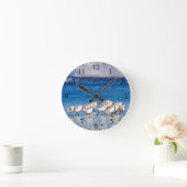 Beach Birds by Ocean Ronde Klok (Huis)