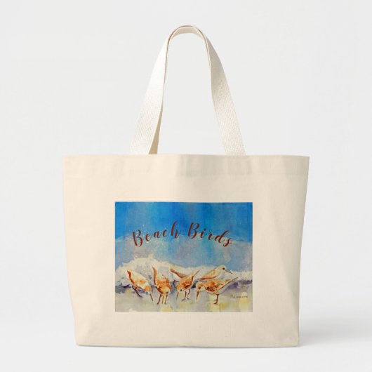Beach Birds Canvas tas (Voorkant)