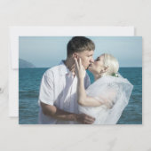 Beach Birds Gannet Photo Mariage Carte de remercie (Dos)