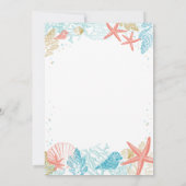 Beach Birthday Invitation Kaart (Achterkant)