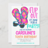 Beach Birthday Party Invitation (Devant)