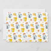 Beach Birthday Party Invitation Kaart (Achterkant)